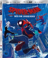 Spider-Man: Into the Spider-Verse 4K + 3D (Blu-ray Movie)