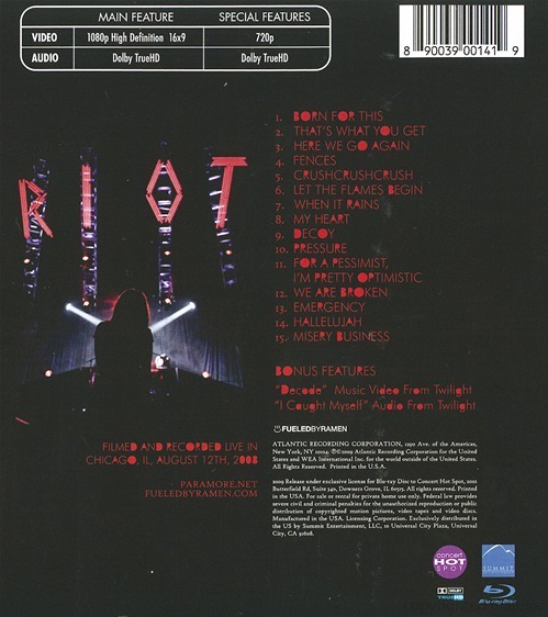 Paramore the final riot blu ray torrent sites